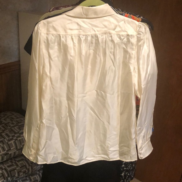 Tory Burch wide collar tunic blouse - Picture 2 of 7